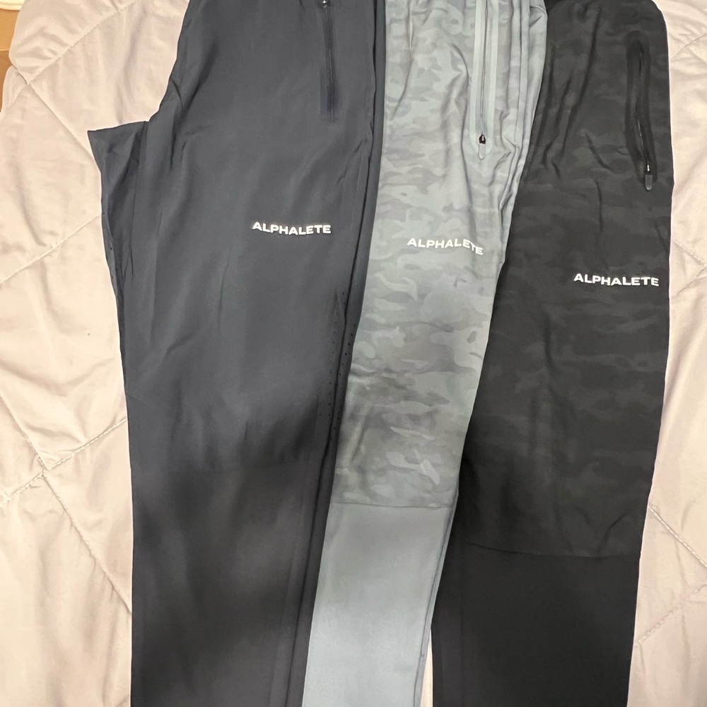 Alphalete Men's Black, Gray, and Camo Joggers